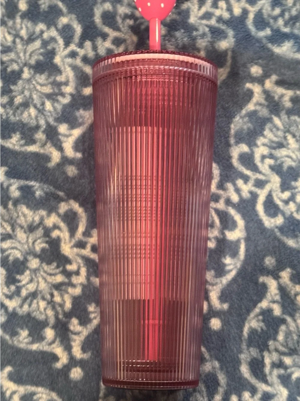 New NWT Starbucks Pink Drink Venti 2026 LIMITED Strawberry Topper 24oz Cup